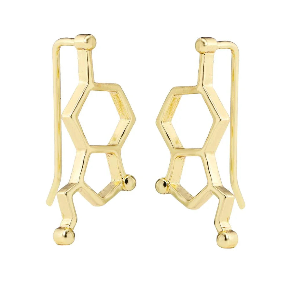 Fashion Molecule Struktur Ohrclimber Ohrringe | Shop Nory