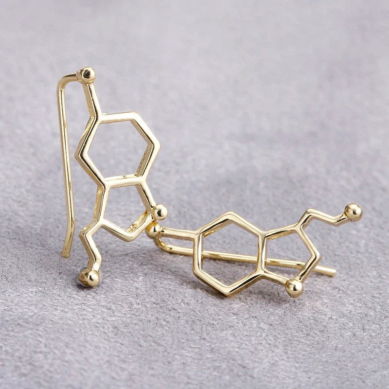 Fashion Molecule Struktur Ohrclimber Ohrringe | Shop Nory