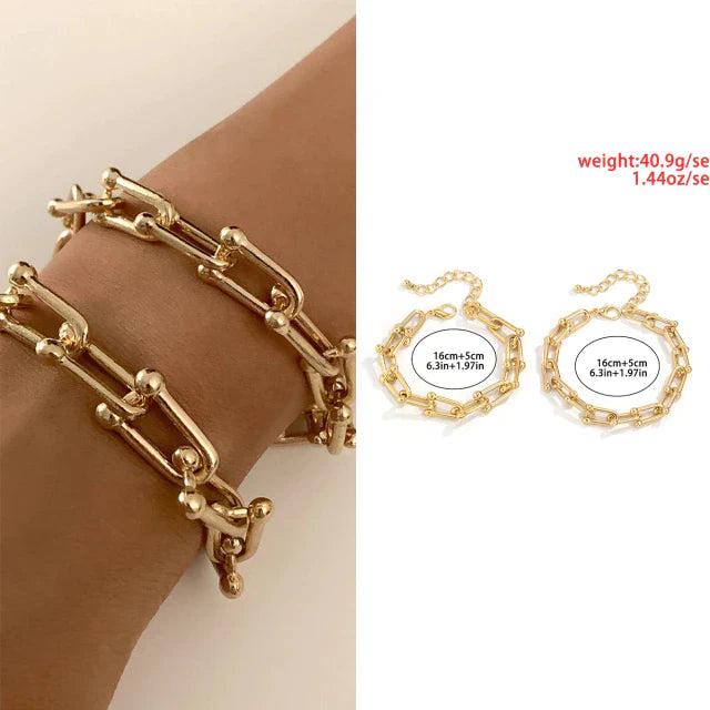 Fashion Statement Heavy Metal Bangle Bracelet | Shop Nory
