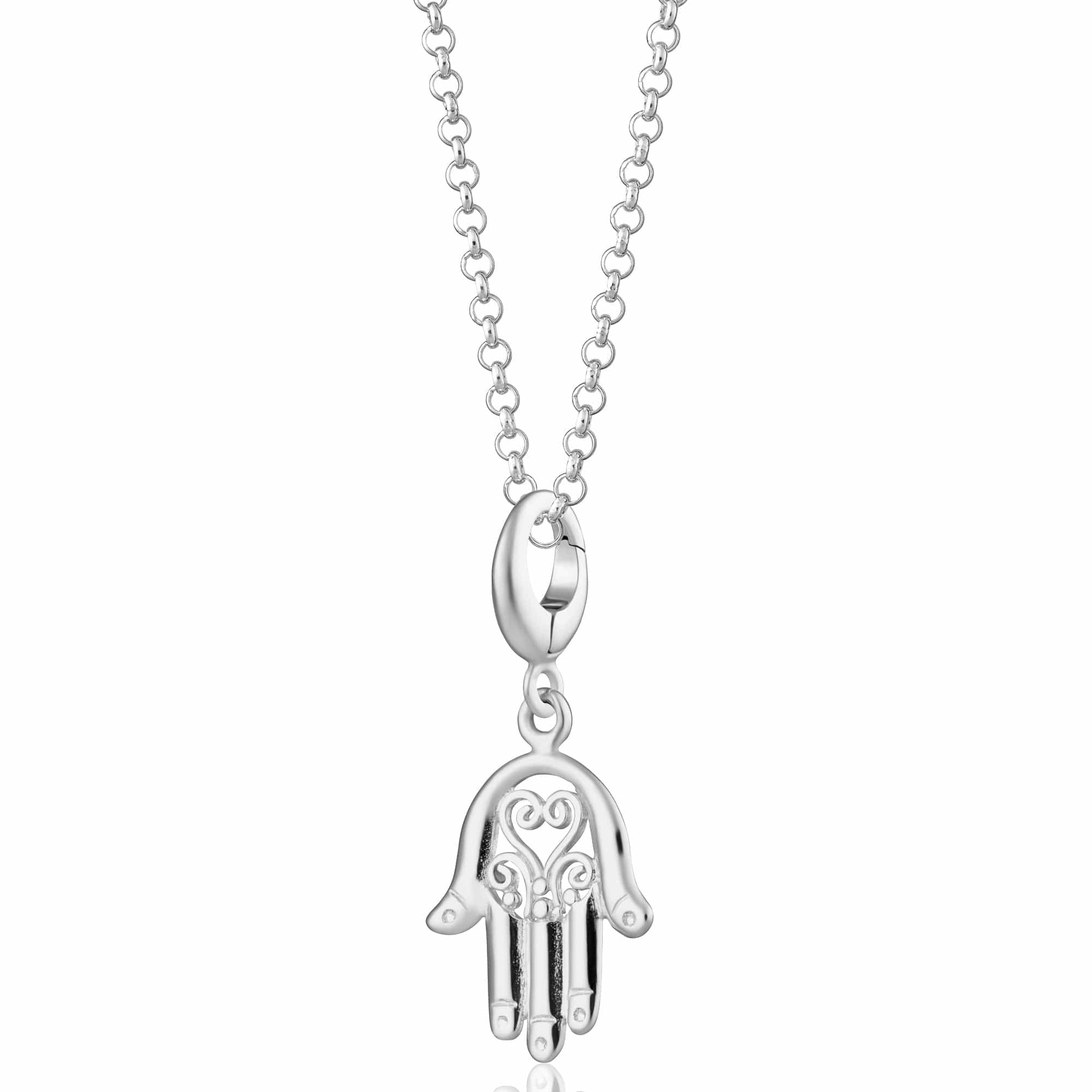 Silber Fatima Hand Charme Halskette | Shop Nory