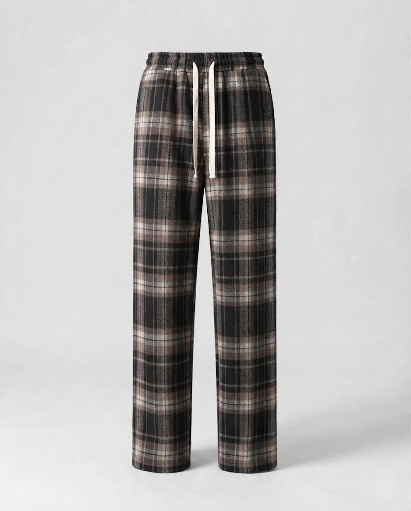 Damen Bequeme Karierte Hose Shop Nory