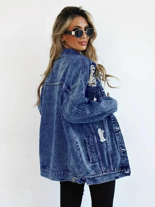 Oversized Jeansjacke für Damen