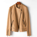 Damen Stilvolle Lederjacke