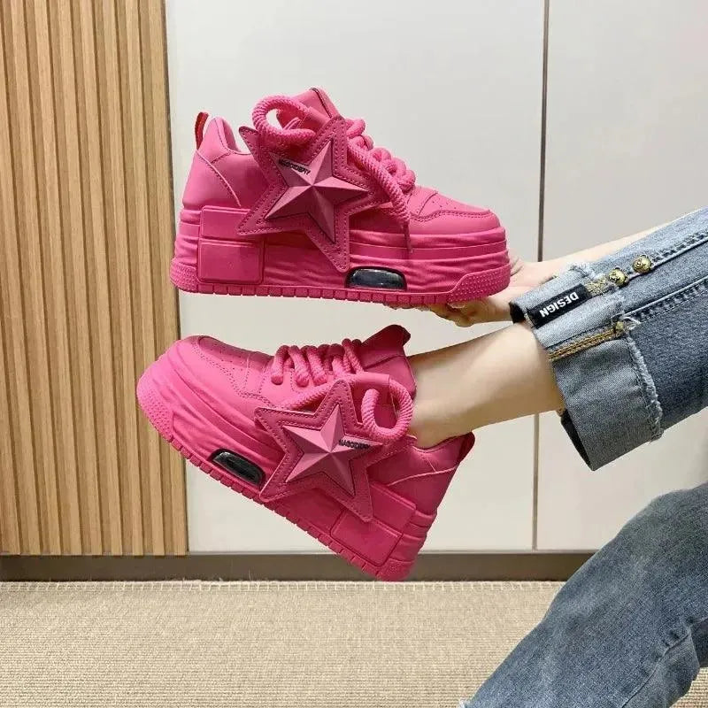 Sneakers Donna mit Plateau und Stella