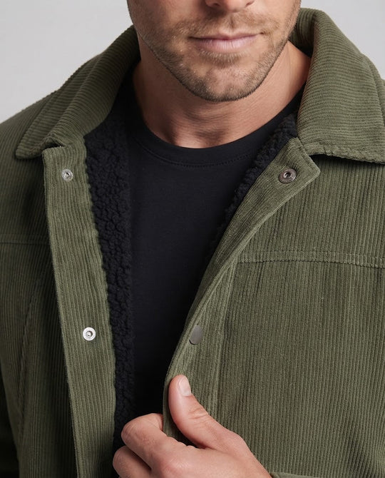 Herren Weiche Cordjacke mit Teddy-Innenfutter Shop Nory