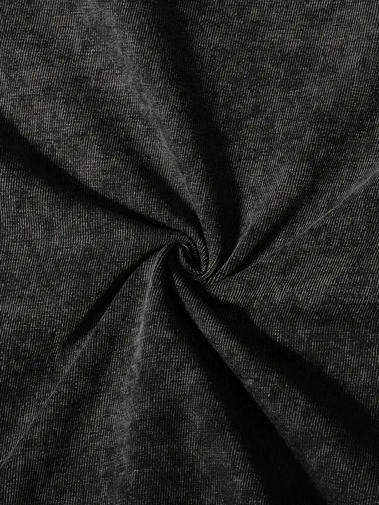 Baumwoll-T-Shirt mit Rundhalsausschnitt