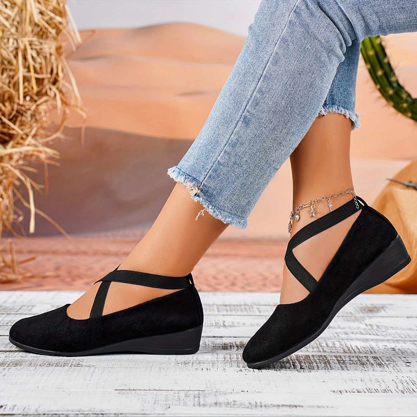 Bequeme Flache Wedges