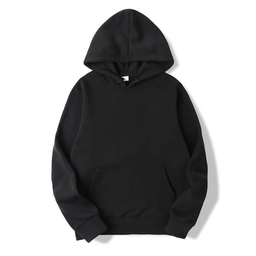 Unifarbener Kapuzenpullover Aus Baumwolle Für Frauen