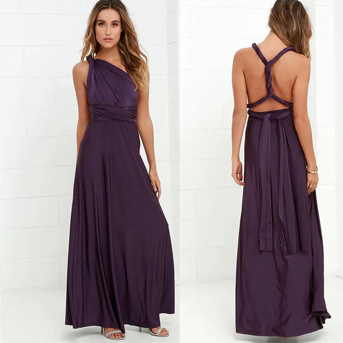 elastisches Wickelkleid mit Trägern