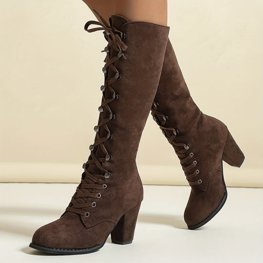 kniehohe, bequeme lange Winterstiefel für Damen