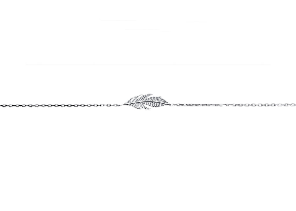 Armband mit Feder aus echtem Silber | Shop Nory
