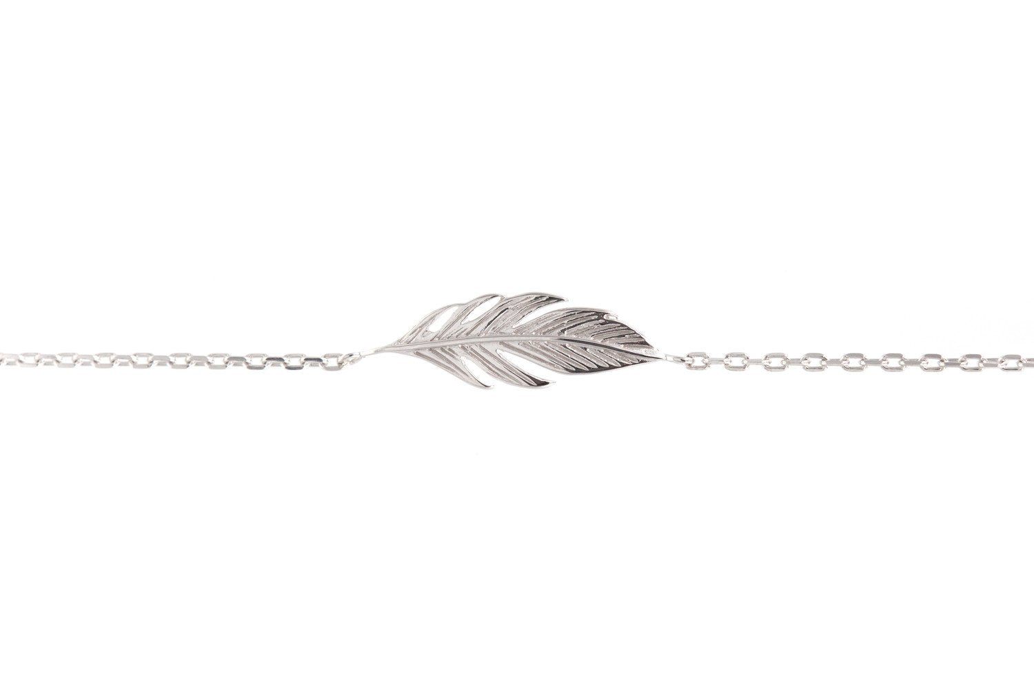 Armband mit Feder aus echtem Silber | Shop Nory