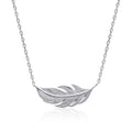 Kette mit Anhänger Feder Vogel aus Silber | Shop Nory