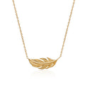Kette mit Feder | 16Karat vergoldet | Shop Nory