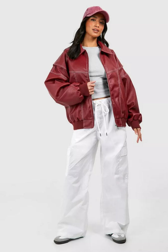 Shopnory | Übergröße Herbst Lederjacke