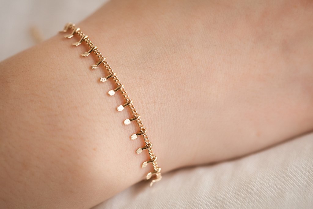 Filigrane Stäbchen Armband - 16 Karat vergoldet | Shop Nory