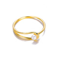 Feine Perle Dünner Ring | Shop Nory
