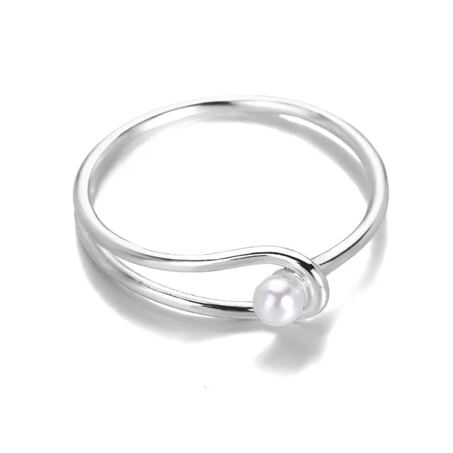 Feine Perle Dünner Ring | Shop Nory