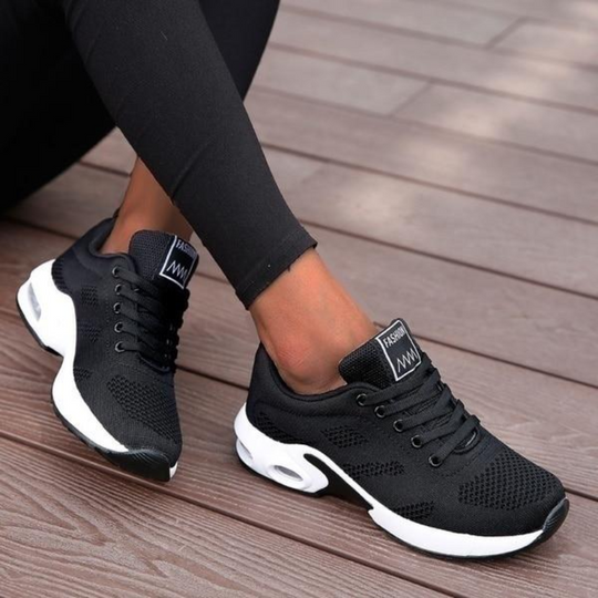 Damen Fitness Sportschuhe Schwarz