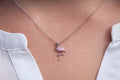 Zarte Flamingo-Kette in Silberoptik – verspielt & stilvoll | Shop Nory