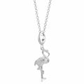 Silber Flamingo Charm Halskette | Shop Nory