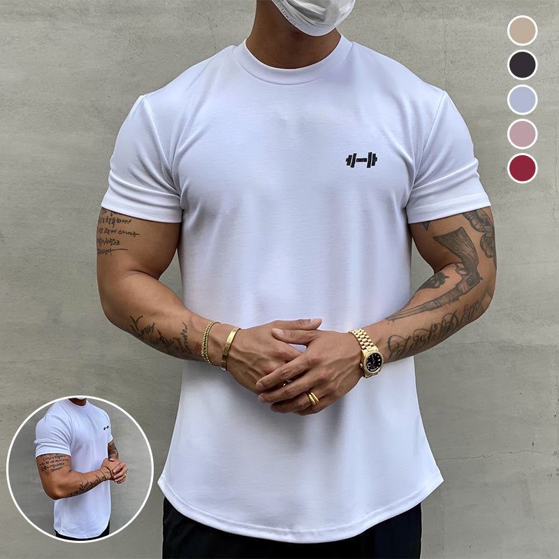 I T-Shirt aus Elastischem Sportmaterial