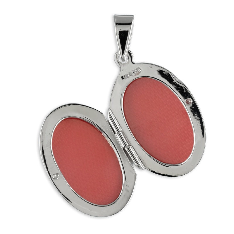 Ovaler Foto Anhänger aus Silber mit Kette | Shop Nory