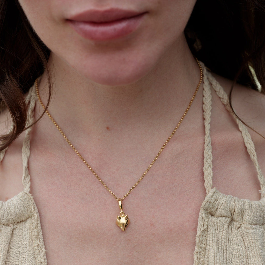 Gold Fox Charm Halskette | Shop Nory