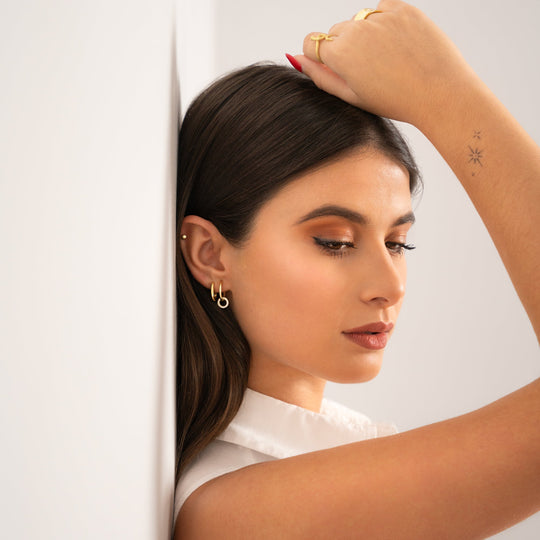 Minimalistische Ohrstecker - Lunara | Shop Nory