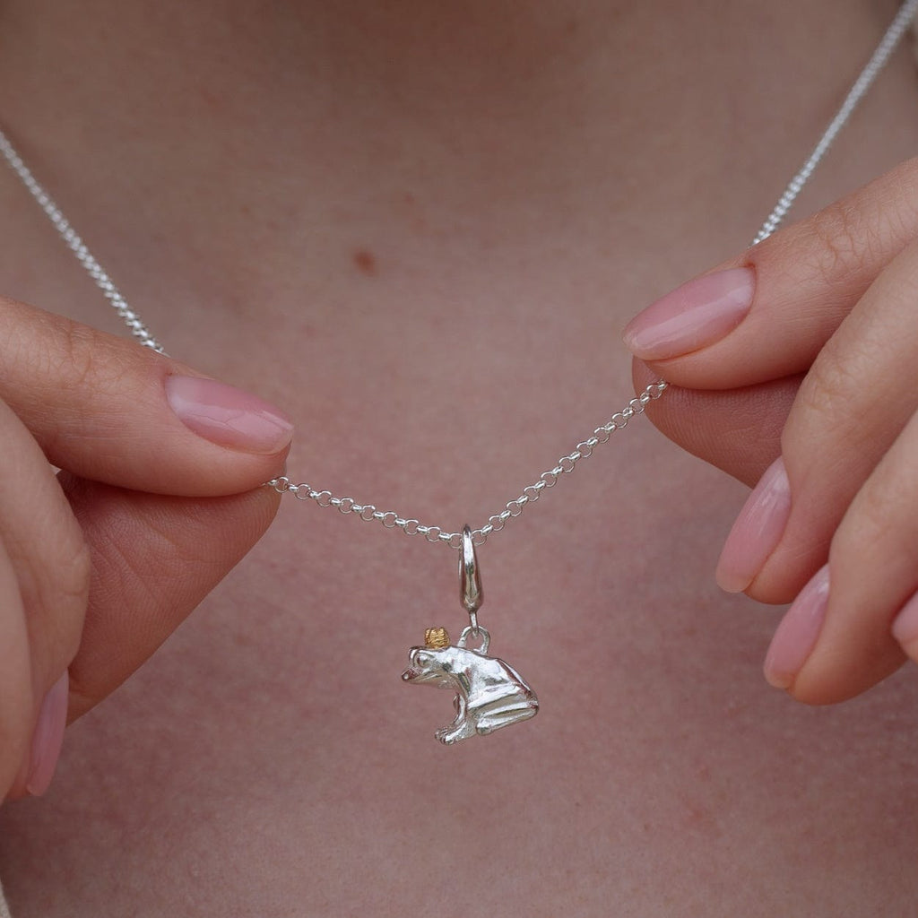 Silber Frosch Charm Halskette | Shop Nory