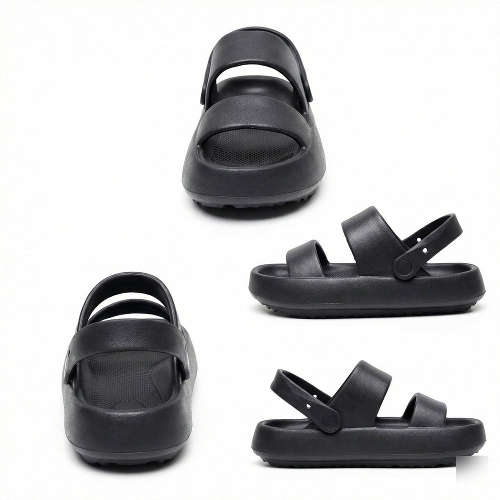 Orthopädische Sandalen Comfort Plus Pantoletten mit Doppelriemen Gepolsterte, Lässige Slip-On-Sandalen