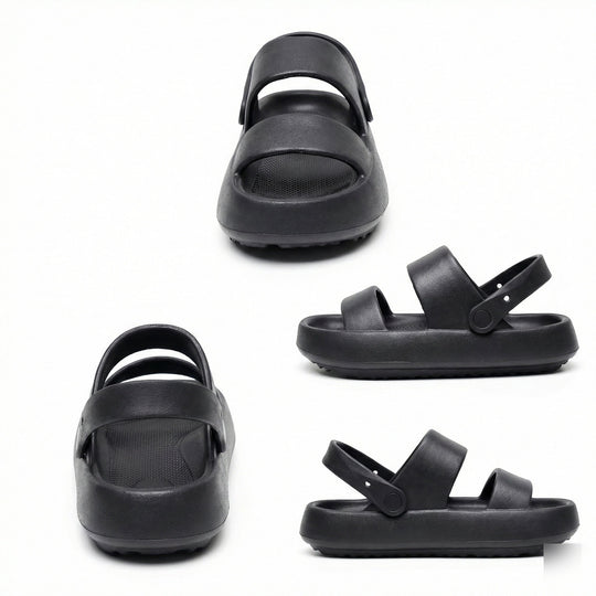 Orthopädische Sandalen Comfort Plus Pantoletten mit Doppelriemen Gepolsterte, Lässige Slip-On-Sandalen