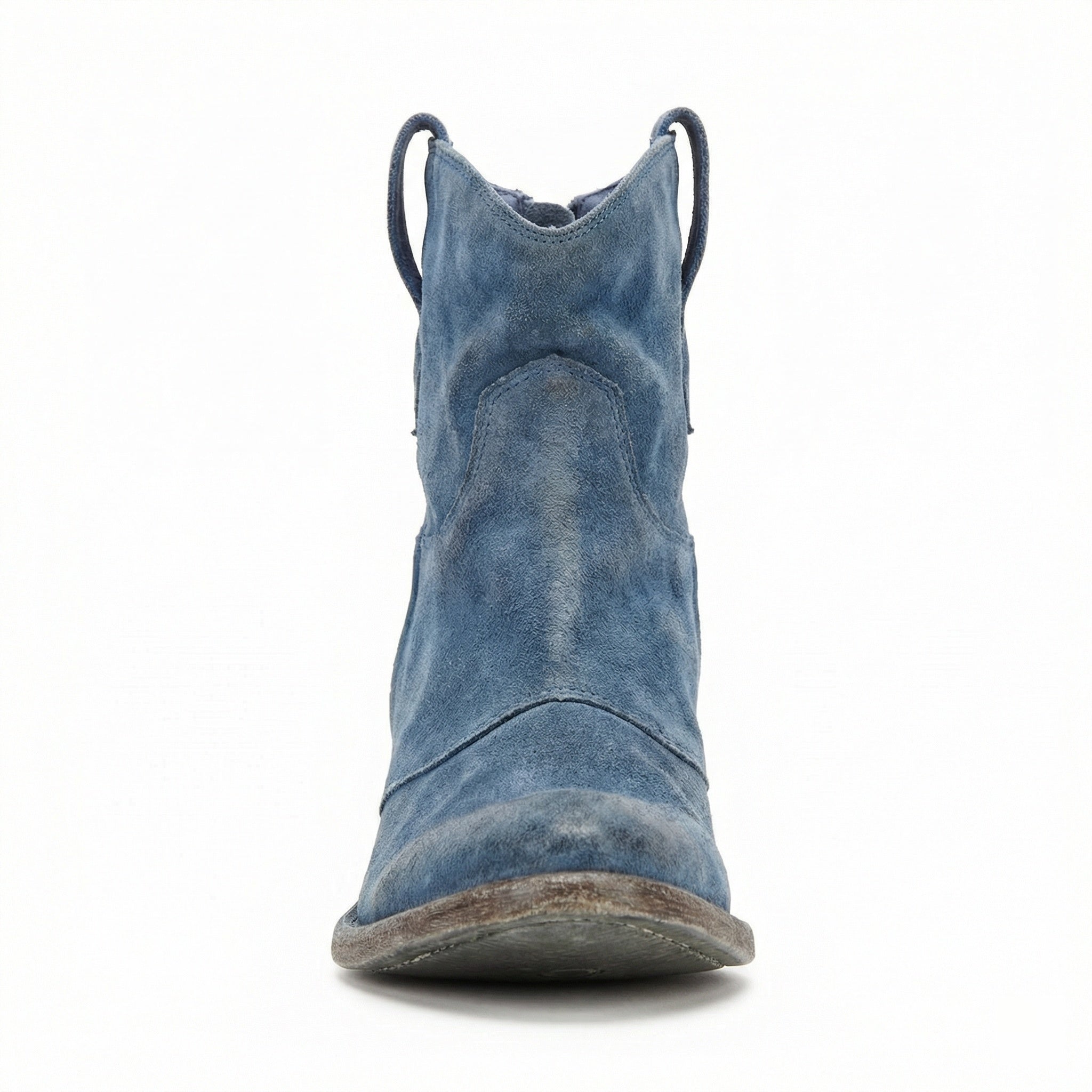 Kurze Cowboy-Stiefel | Western | Wildleder | Knöchel-Stiefel | Damenstiefel