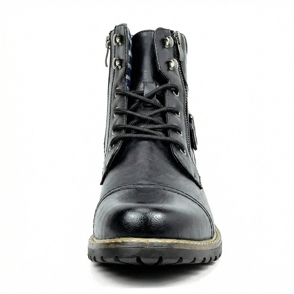 Motorradstiefel aus echtem Leder