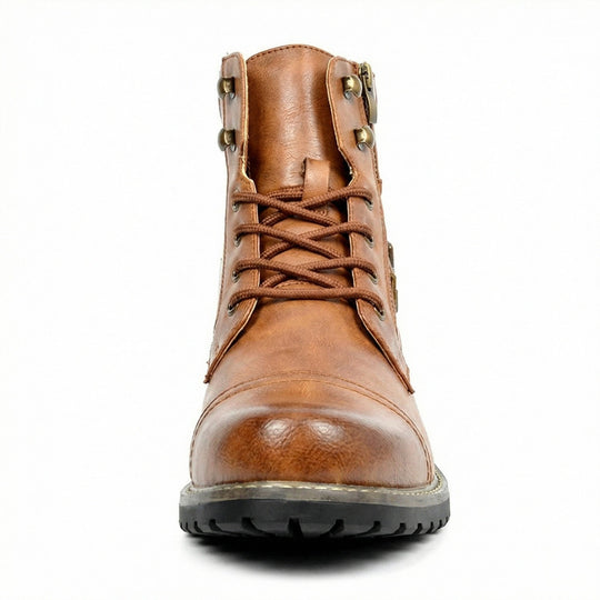 Motorradstiefel aus echtem Leder