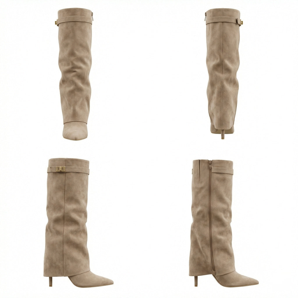 Wildlederstiefel Für Damen