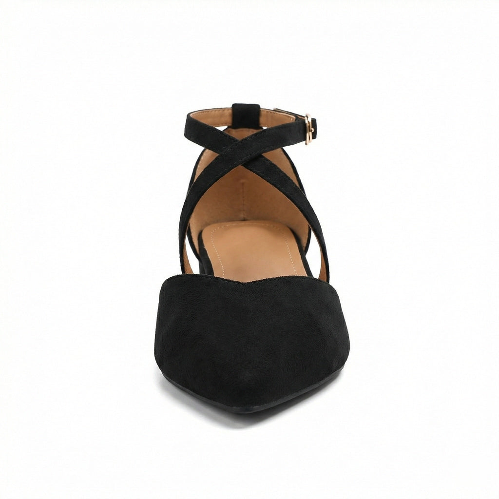 Modische Flache Sandalen mit Spitzer Spitze