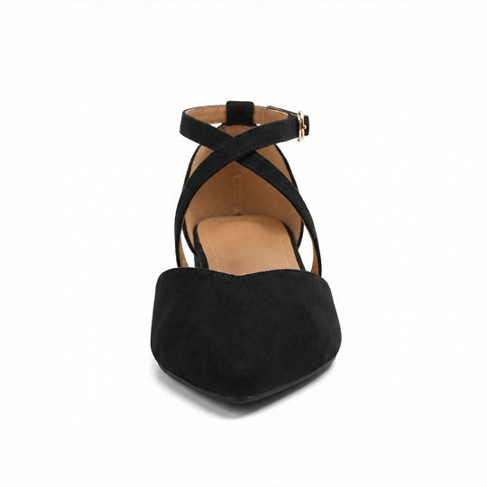Modische Flache Sandalen mit Spitzer Spitze