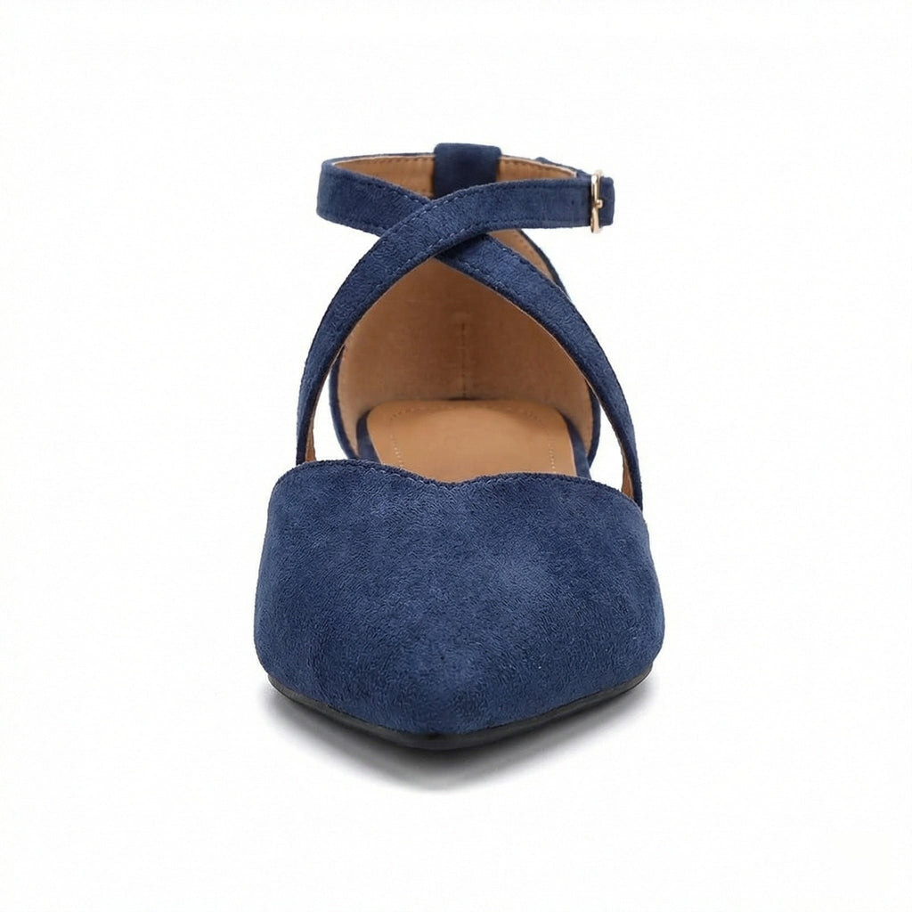 Modische Flache Sandalen mit Spitzer Spitze