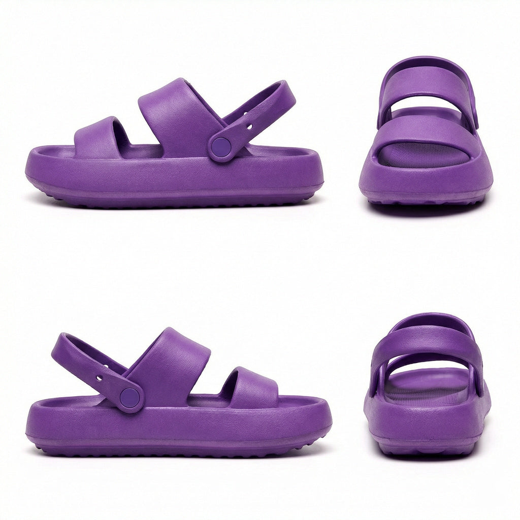 Orthopädische Sandalen Comfort Plus Pantoletten mit Doppelriemen Gepolsterte, Lässige Slip-On-Sandalen