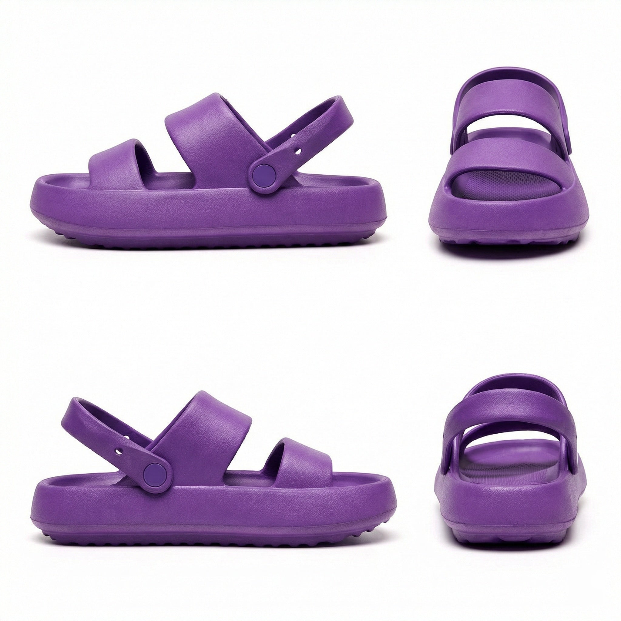 Orthopädische Sandalen Comfort Plus Pantoletten mit Doppelriemen Gepolsterte, Lässige Slip-On-Sandalen