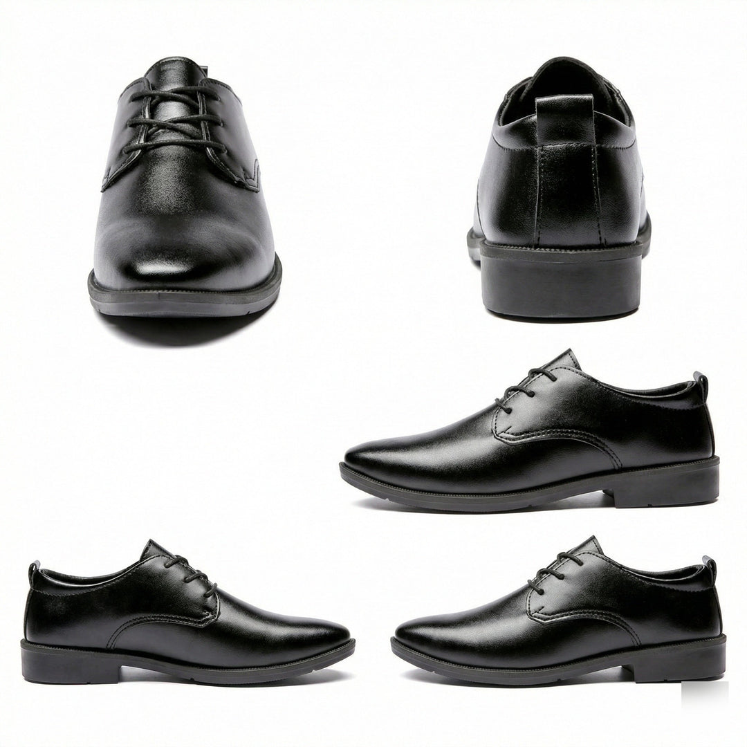 Herren Elegante Leder Schnürschuhe mit rutschfester Sohle