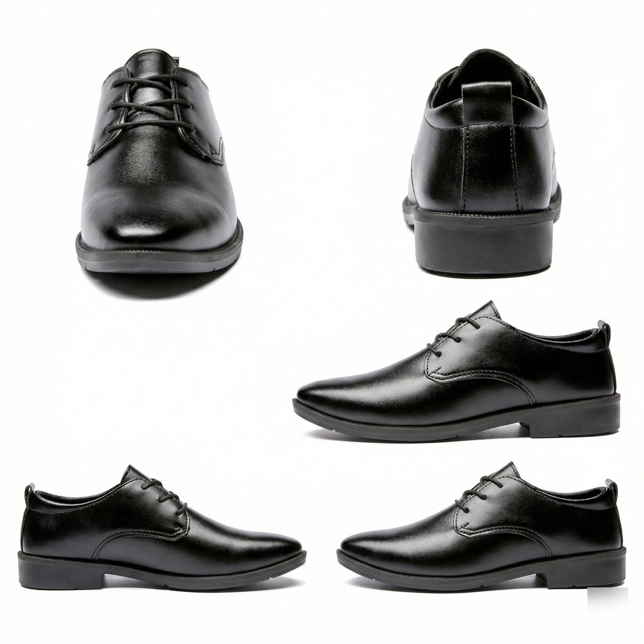 Herren Elegante Leder Schnürschuhe mit rutschfester Sohle