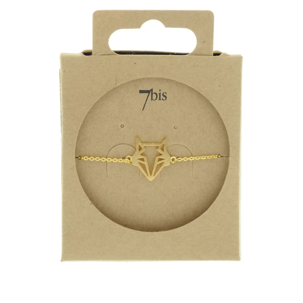 Goldfarbenes Origami-Armband mit Fuchs – Stilvolle Eleganz und symbolische Bedeutung | Shop Nory