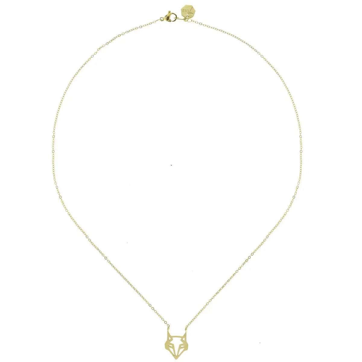 Goldfarbene Origami-Fuchskette – modern, verspielt und stilvoll | Shop Nory