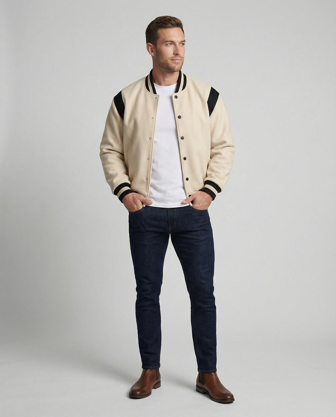 Herren stylische Sweatjacke im Sportlook