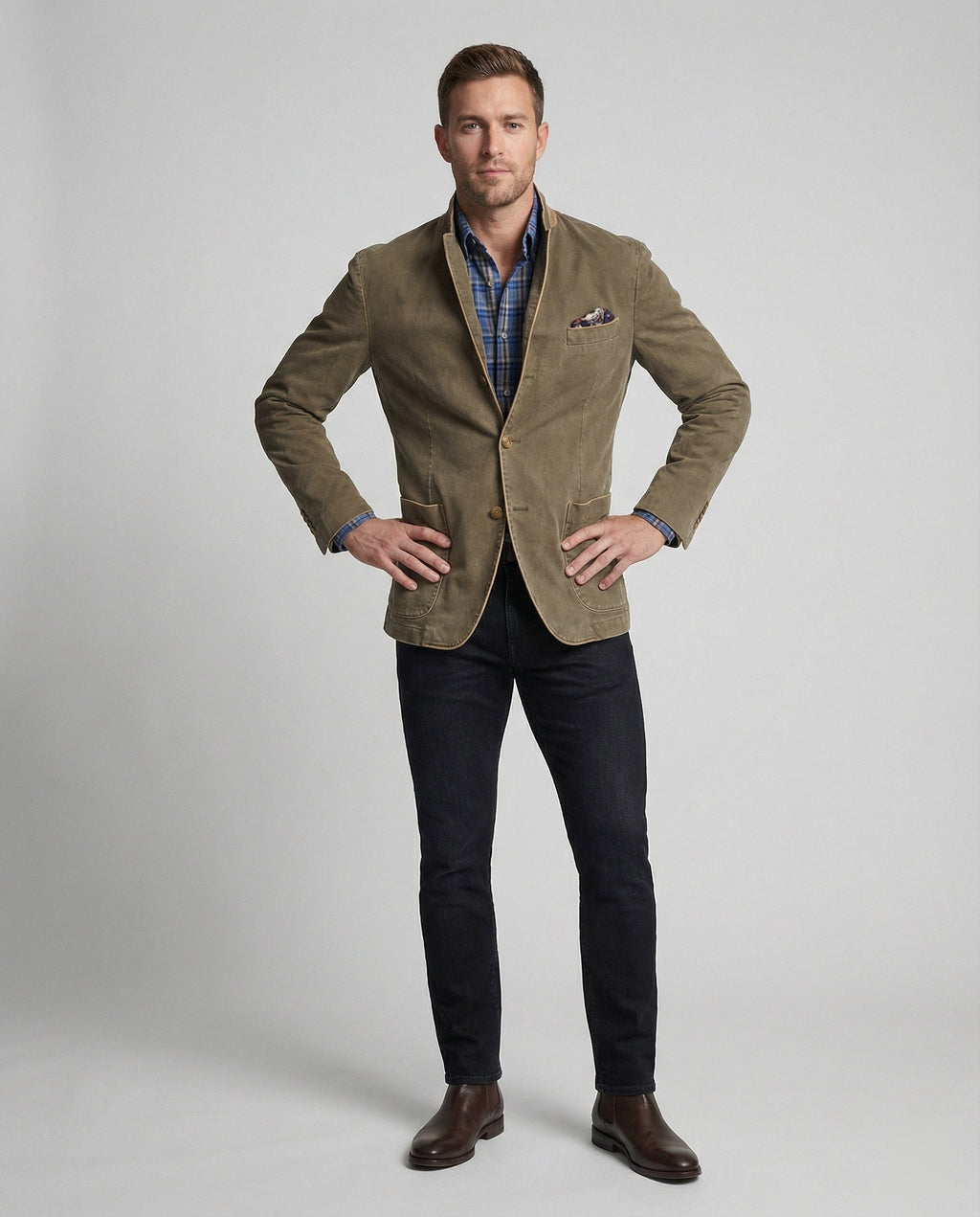 Herren Cordblazer