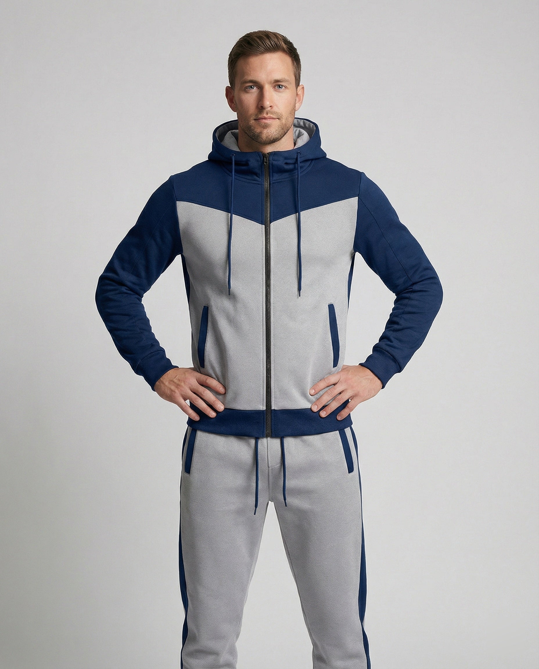 Herren Trainingsanzug mit Kapuze und Jogginghose