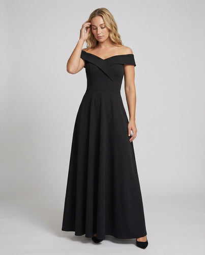Elegantes Off-Shoulder Langes Catwalk Abendkleid