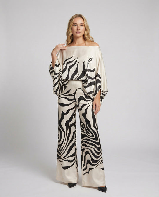 Stilvolle Satin-Set Für Damen